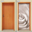 Adesivo Decorativo De Porta - Rosa Branca - Flor - 245cnpt