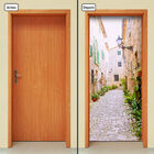 Adesivo Decorativo De Porta - Rua - Vilarejo  - 050cnpt