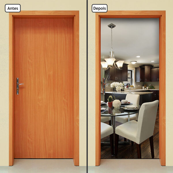 Adesivo Decorativo De Porta - Sala De Jantar - 1583cnpt