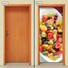 Adesivo Decorativo De Porta - Salada De Frutas - 345cnpt