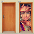 Adesivo Decorativo De Porta - Salão De Beleza - 1122cnpt