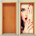 Adesivo Decorativo De Porta - Salão De Beleza - 1141cnpt
