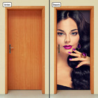 Adesivo Decorativo De Porta - Salão De Beleza - 1177cnpt
