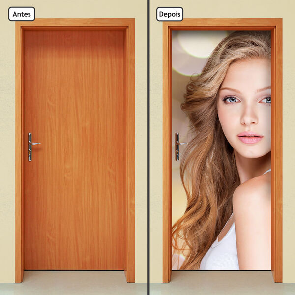 Adesivo Decorativo De Porta - Salão De Beleza - 1235cnpt