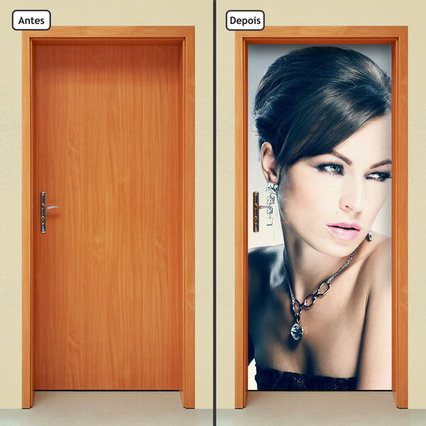 Adesivo Decorativo De Porta - Salão De Beleza - 1866cnpt