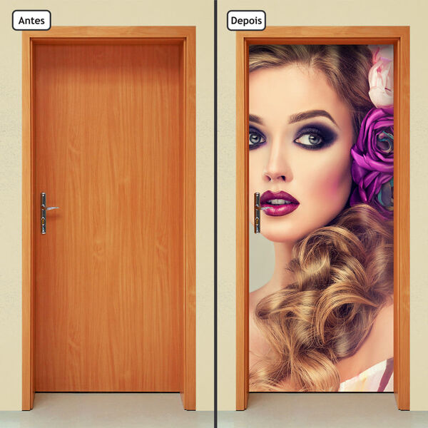 Adesivo Decorativo De Porta - Salão De Beleza - 1961cnpt