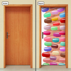 Adesivo Decorativo De Porta - Salão De Beleza - 556cnpt