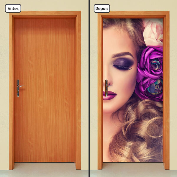 Adesivo Decorativo De Porta - Salão De Beleza - 850cnpt