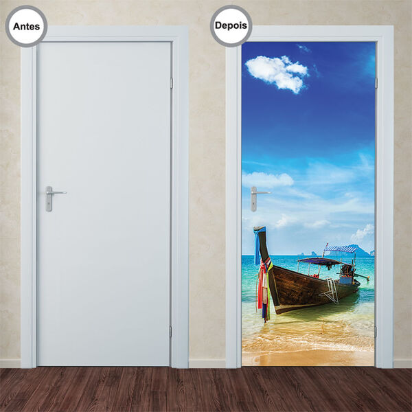 Adesivo Decorativo De Porta - Tailândia - 206pt