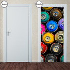 Adesivo Decorativo De Porta - Tinta Spray - 057pt