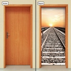 Adesivo Decorativo De Porta - Trilho - Caminho - 031cnpt