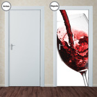 Adesivo Decorativo De Porta - Vinho - 227pt