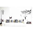 Adesivo Decorativo De Poste C/ Gatos Brincando