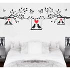 Adesivo Decorativo De Sala Árvore Pássaros, Borboletas