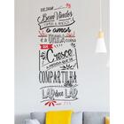 Adesivo Decorativo De Sala Frase Sejam Bem Vindos, Família