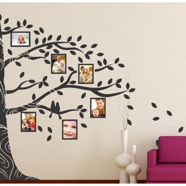Adesivo Decorativo De Sala, Quarto, Porta Retrato Árvore