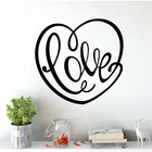 Adesivo Decorativo Escrito Frase Coração Love