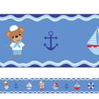 Adesivo Decorativo Faixa Decorativa Ursinho Marinheiro Modelo