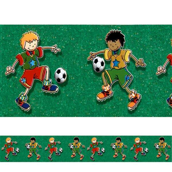 Adesivo Decorativo Faixa Menino Jogando Bola 2