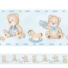 Adesivo Decorativo Faixa Ursinho Brincando