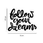 Adesivo Decorativo Frase Inglês Siga Seus Sonhos - Follow You