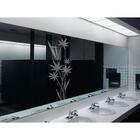 Adesivo Decorativo Jateado Floral Para Espelho Box Banheiro