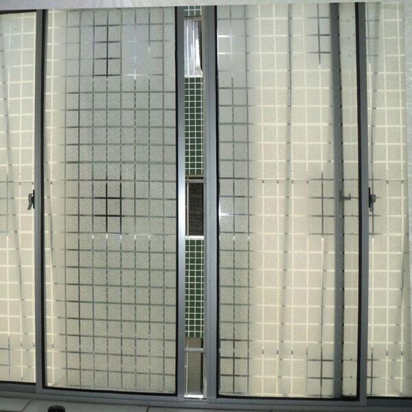 Adesivo Decorativo Jateado Quadriculado P/ Vidro, Box