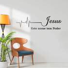 Adesivo Decorativo Jesus Este Nome Tem Poder-m 20x68cm