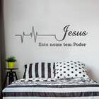 Adesivo Decorativo Jesus Este Nome Tem Poder-m 20x68cm