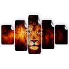 Adesivo Decorativo Leão Fogo