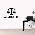 Adesivo Decorativo Logo Advocacia Balança Justiça Escritório