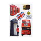 Adesivo Decorativo Londres Big Bem Vermelho 50x70cm