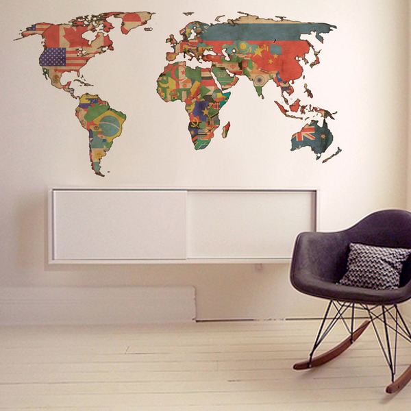 Adesivo Decorativo Mapa Mundi 180x100cm Leroy Merlin Aparador Nariz ~ Adesivo Decorativo Mapa Mundi 180x100cm Leroy Merlin