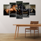 Adesivo Decorativo Mosaico Cavalos Duo