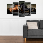 Adesivo Decorativo Mosaico Cavalos Duo