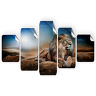 Adesivo Decorativo Mosaico Leão Distraído