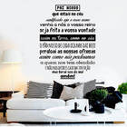 Adesivo Decorativo Oração Pai Nosso Parede Quarto Sala Fé