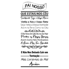 Adesivo Decorativo Papel Parede Quarto Sala Oração Pai Nosso