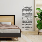 Adesivo Decorativo Papel Parede Quarto Sala Oração Pai Nosso