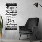 Adesivo Decorativo Papel Parede Quarto Sala Oração Salmo 91 -