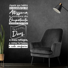 Adesivo Decorativo Papel Parede Quarto Sala Oração Salmo 91 -