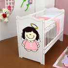 Adesivo Decorativo Para Berço Menina Anjinha-m 40x53cm