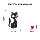 Adesivo Decorativo Para Geladeira Ou Paredes Casal Gatinhos
