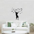 Adesivo Decorativo Parede Gato No Fio Com Pássaros