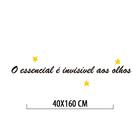 Adesivo Decorativo Parede O Essencial É Invisível Aos Olhos