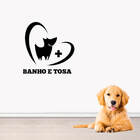 Adesivo Decorativo Porta Banho E Tosa Pet Shop Clínica Veteri