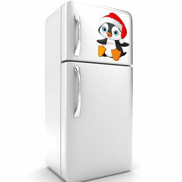 Adesivo Geladeira Pinguim Natal Leroy Merlin