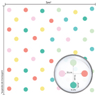 Adesivo Infantil Bolinhas Coloridas 144un