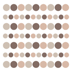 Adesivo Infantil Bolinhas Marrom 108un