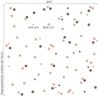 Adesivo Infantil Bolinhas Marrom 108un